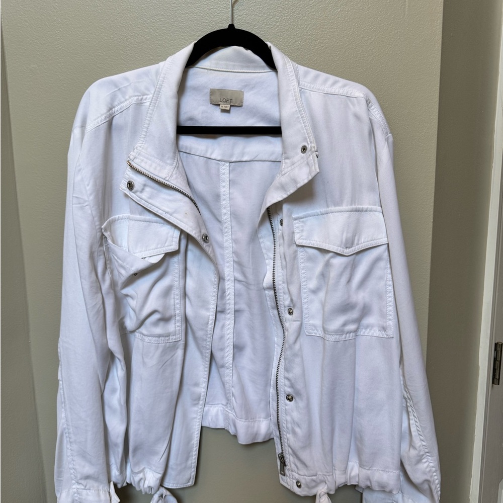 LOFT Women's Utility Jacket in White